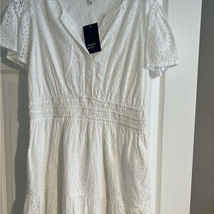 Crown & Ivy White Eyelet Dress